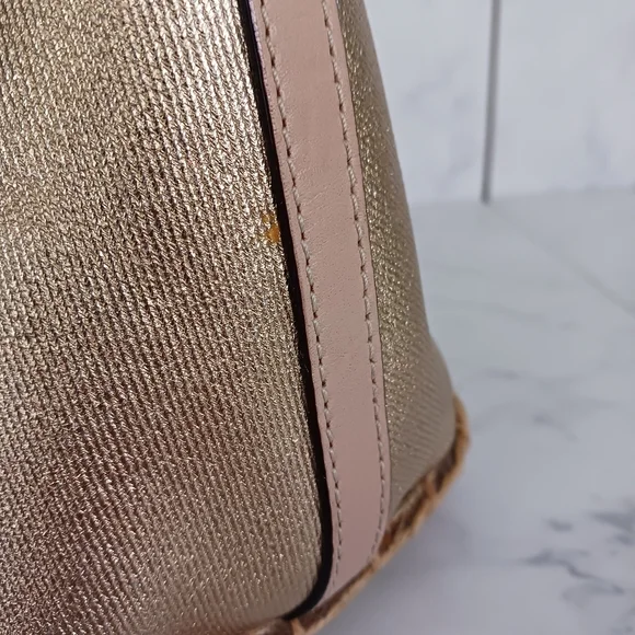 Kate Spade Gold Capri Espadrille Maise Mixedmedia Satchel - Picture 16 of 16